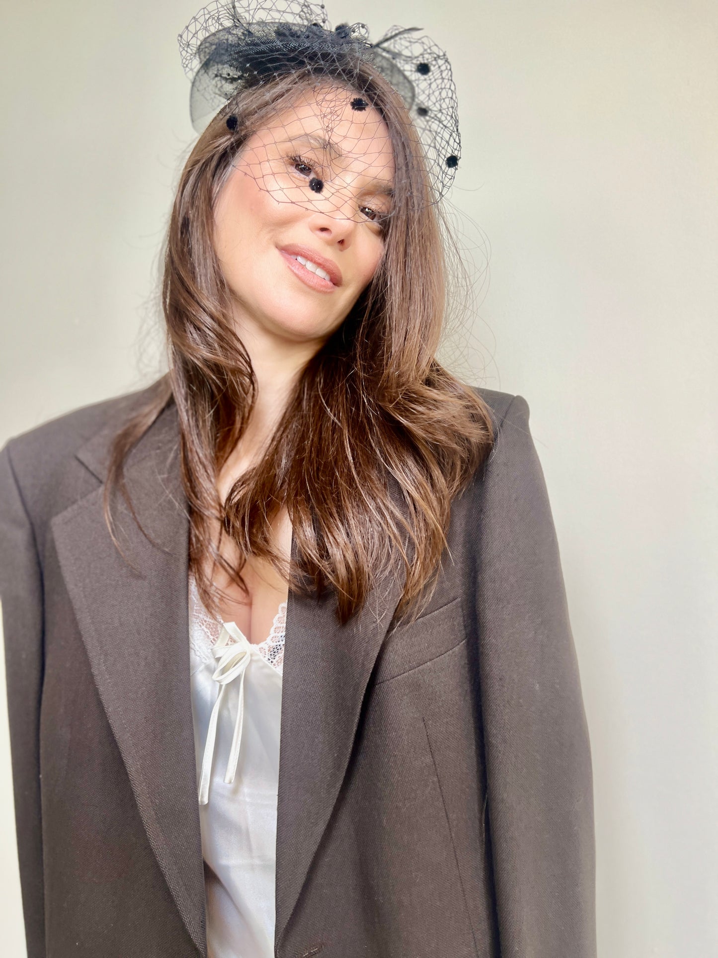 Black Net Pin Hat